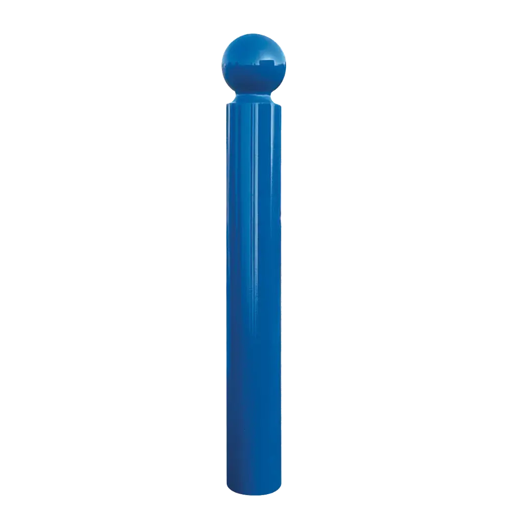Potelet boule standard Ø76 Lg 1200 mm laqué