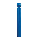 Potelet boule standard Ø76 Lg 1200 mm laqué