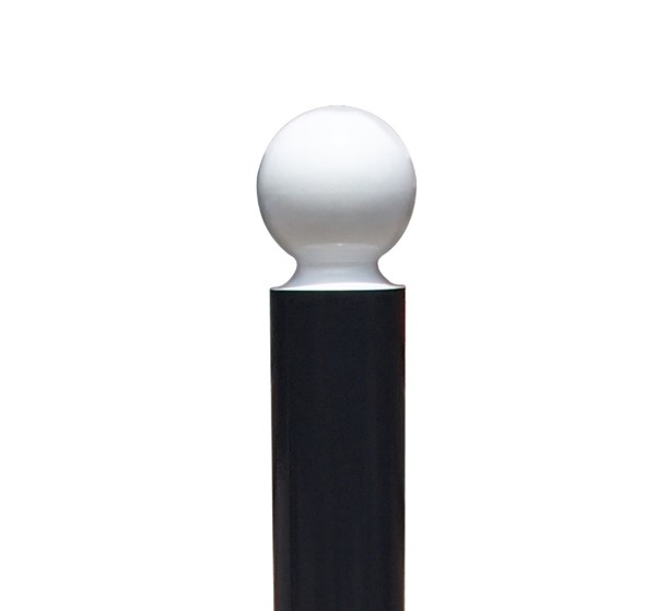 Potelet boule PMR Ø 76 Lg 1500 mm laqué