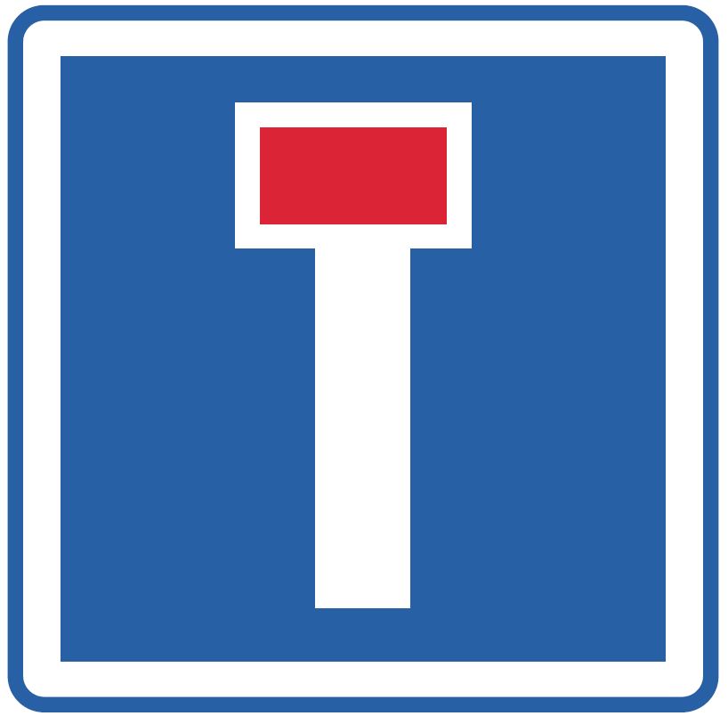 Panneau temporaire Impasse - CK13