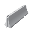[02-SMV-03-L&A] Séparateur de voie béton/GBA Lg 2.4 m (prix au ml) (Avec ancres Artéon 2.5t, Livraison & Alignement)