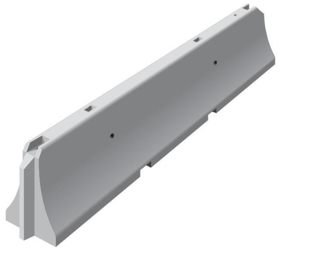 Séparateur de voie béton/DBA Lg 4,5 m (prix au ml)