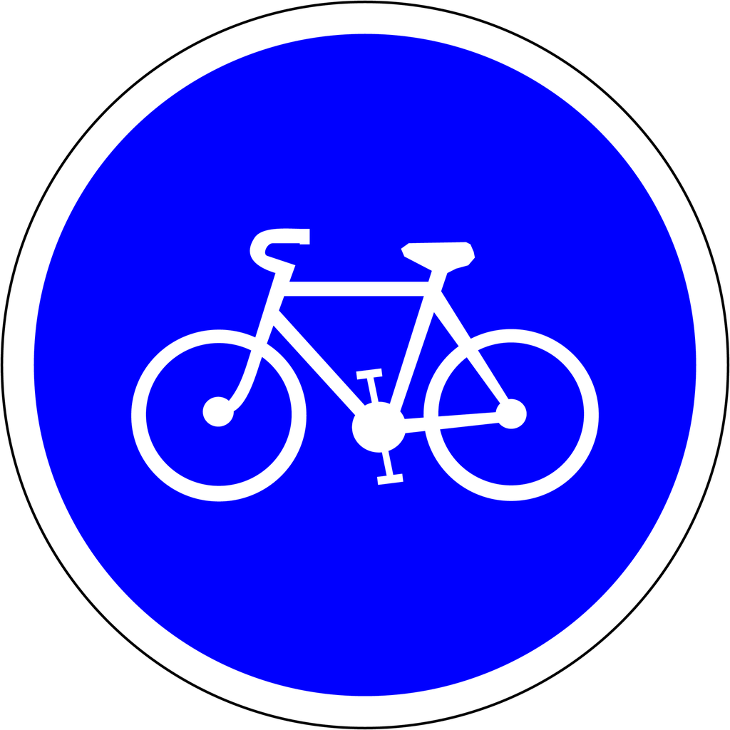 Panneau permanent Piste ou bande cyclable obligatoire - B22-A