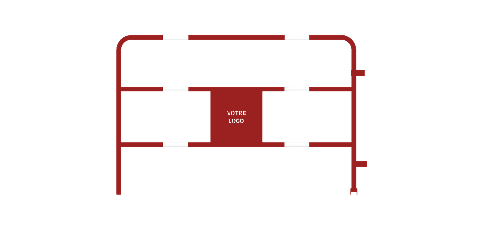 Barrière TP avec personnalisation découpe laser