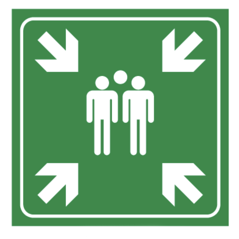 Panneau "point de rassemblement" CL1