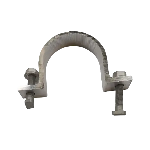 [06-BRI-3] Brides de fixation - simple face - boulonnerie incluse (Pour mât Ø 60 mm)