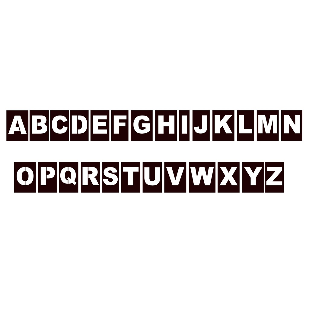 Pochoir lettre Alu dibond