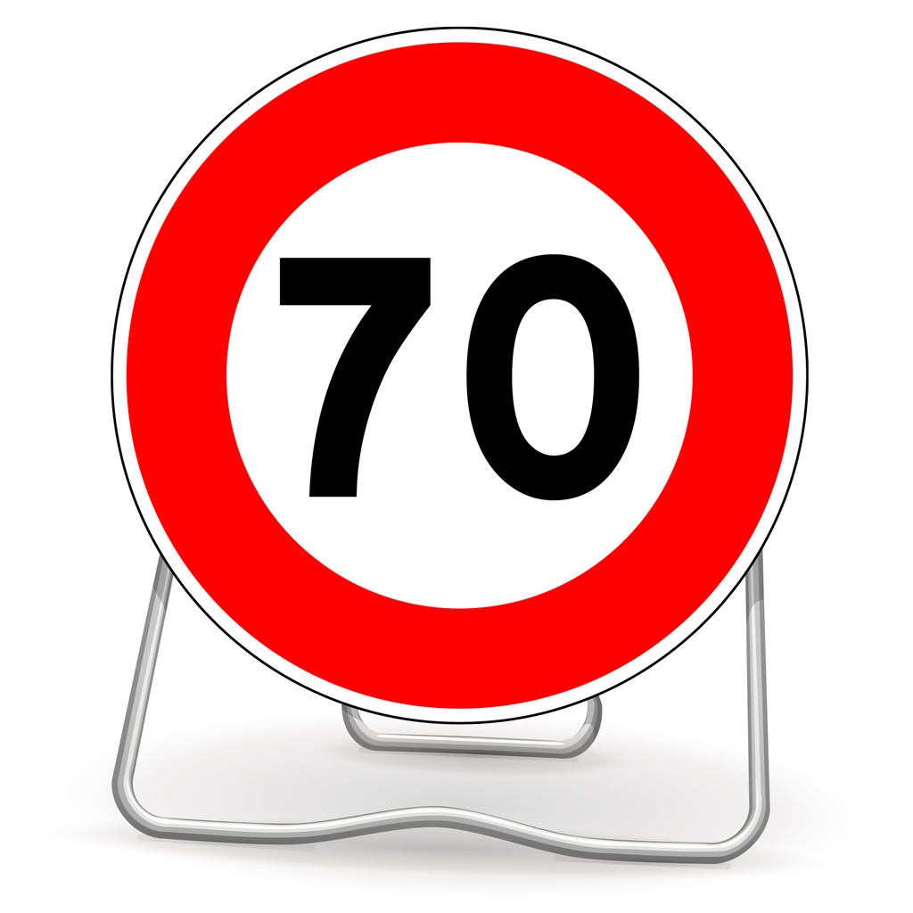 Panneau temporaire Limitation de vitesse - BK14