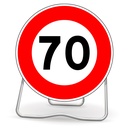 Panneau temporaire Limitation de vitesse - BK14