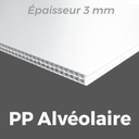 Polypro alvéolaire 3 mm avec impression quadri directe