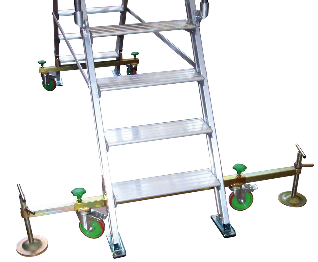 Kit roulettes pour passerelle d'accès ou saut de loup