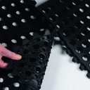 Caillebotis caoutchouc en plaque clipsable Dim 0.9 x 0.9 m Ep. 14 mm