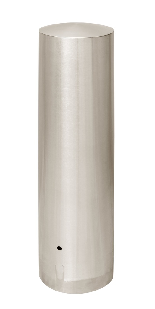 Borne anti bélier Inox brossé - tête bombée