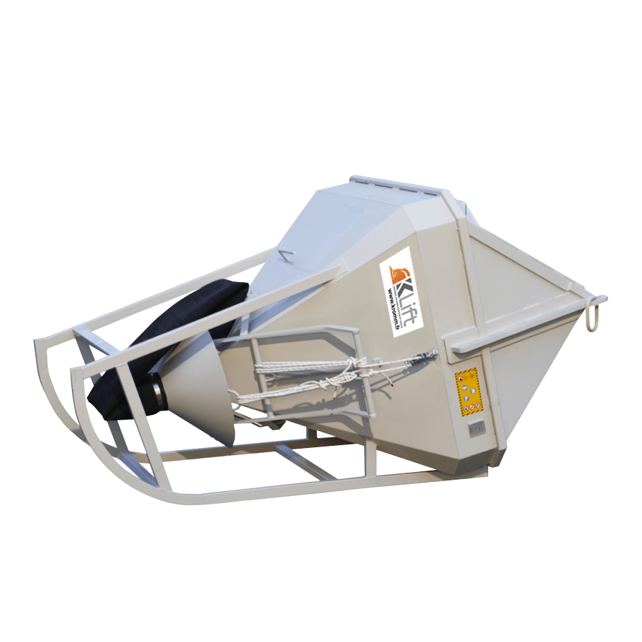 Benne à béton couchée à œillets FDS