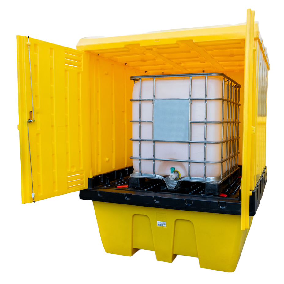 Abri de rétention pour IBC