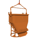 Benne à béton à ouverture large droite FDS