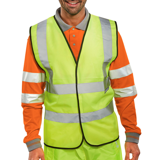 Gilet haute visibilité jaune