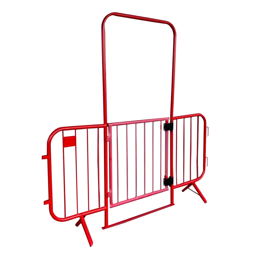 Barrière de police avec portillon