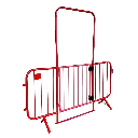 Barrière de police avec portillon