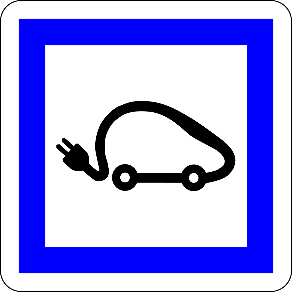 Panneau permanent indication recharge véhicule électrique - CE15i
