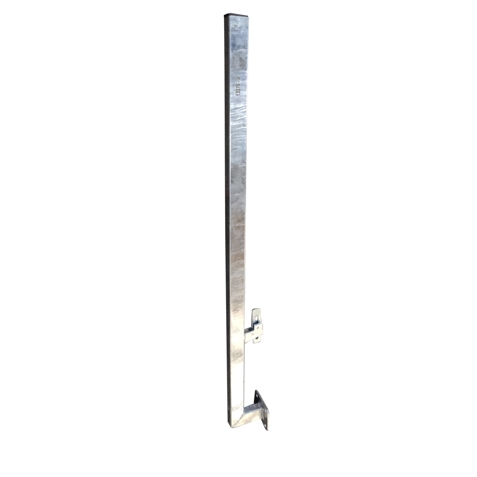 Poteau platine verticale pour garde-corps grillagés
