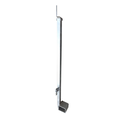 Poteau pince poutrelle pour garde-corps grillagés longueur mâchoire 110 mm (fin de série)