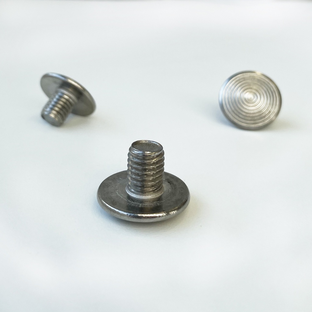 Clou podotactile inox strié