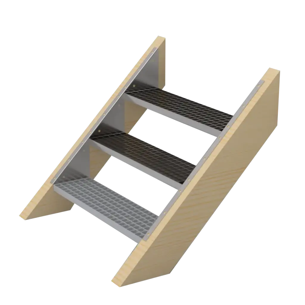 Marche d'escalier caillebotis à visser