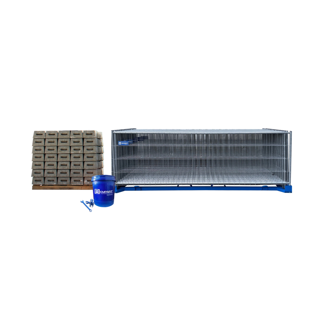 Starter Pack REMPART® - Clôtures grillagées 4 tubes H1.2 m (02-BGR-03)