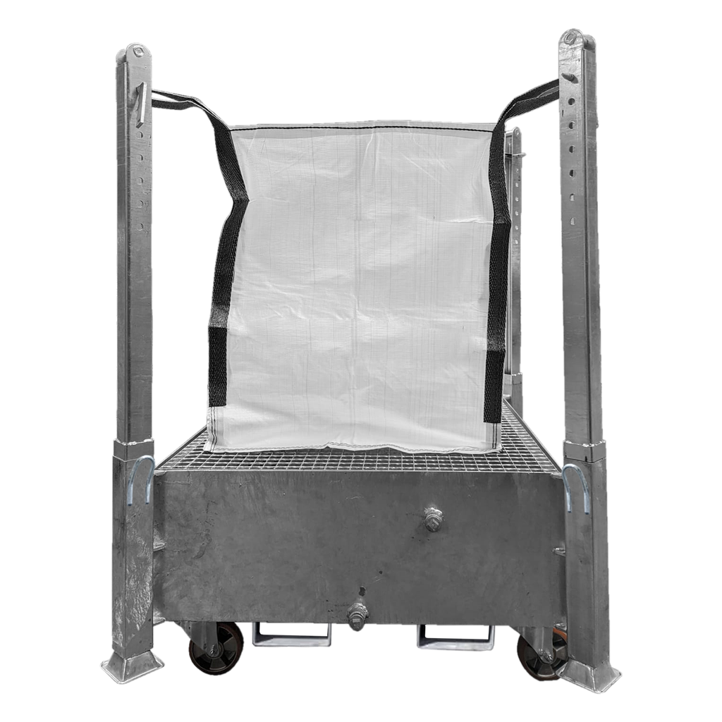 Bac de rétention support Big-bag avec caillebotis