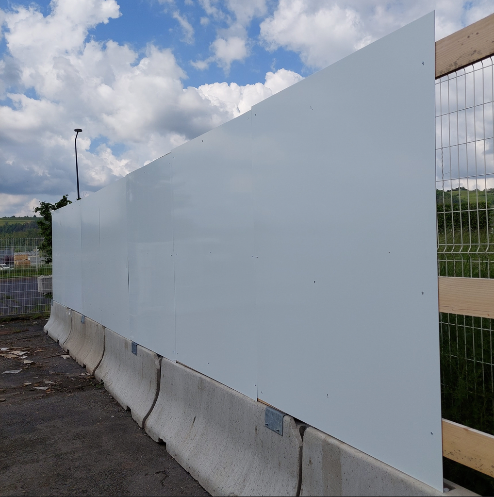 Palissade Alu composite ep 3 mm blanc