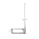 Poteau pince voile pour garde-corps grillagés
