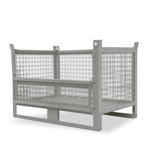 Panier de stockage grillagé avec porte battante 1000 kg