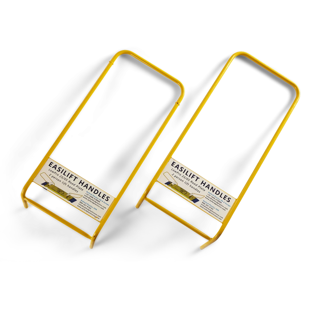 Poignées de manutention pour plaques de passage véhicules lourds