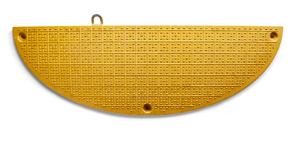 Elément d'extrémité pour plaque de passage de chantier [1500 x 500 mm]