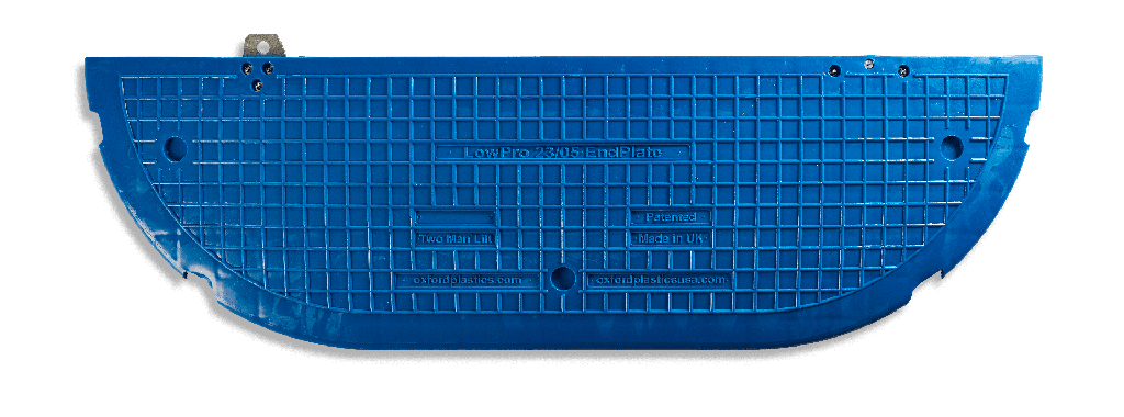 Elément d'extrémité pour plaque de passage de tranchée [2300 x 500 mm]