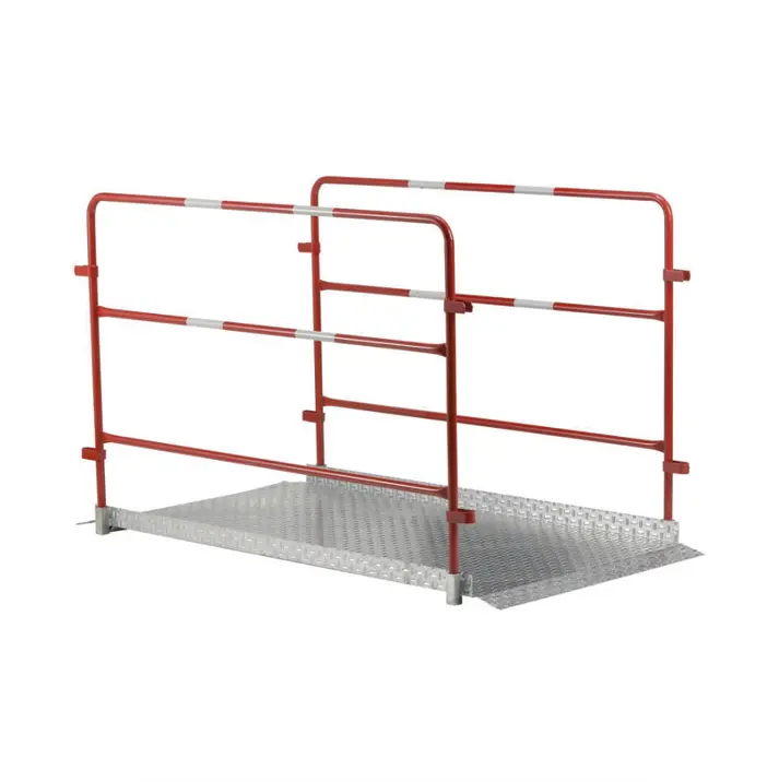 Passerelle piétons métal avec barrières amovibles 1700 x 900 mm