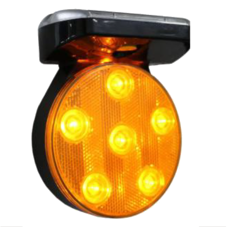 Lampe de chantier solaire LED avec base magnétique