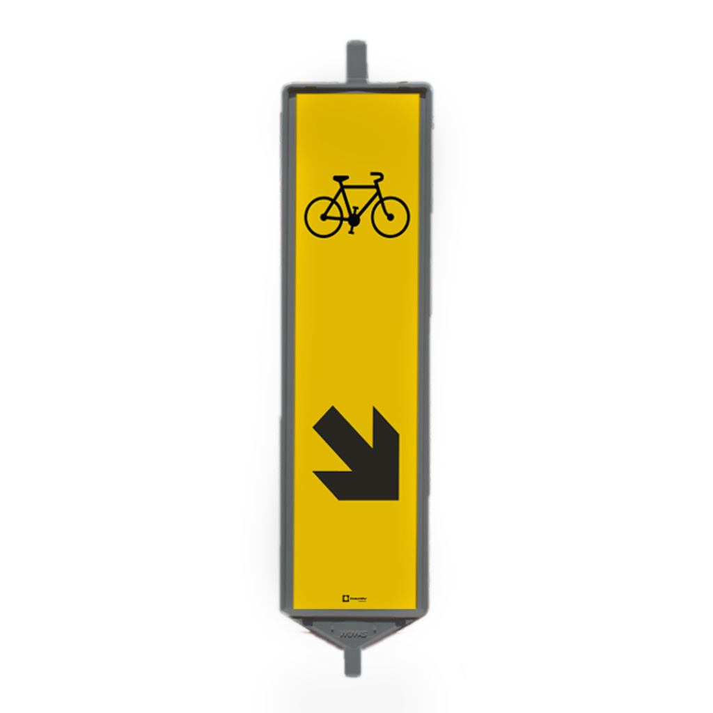 Balise K5C cycliste double face