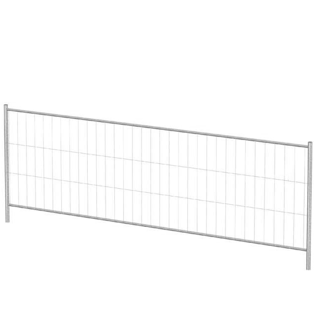 Clôture grillagée 4 tubes 3500 x H1200 mm