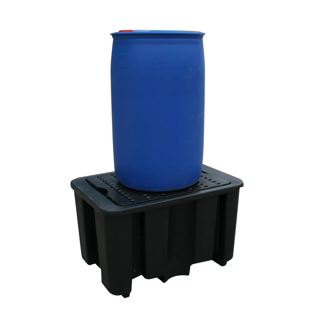 Bac de rétention 1 fût avec caillebotis 230L