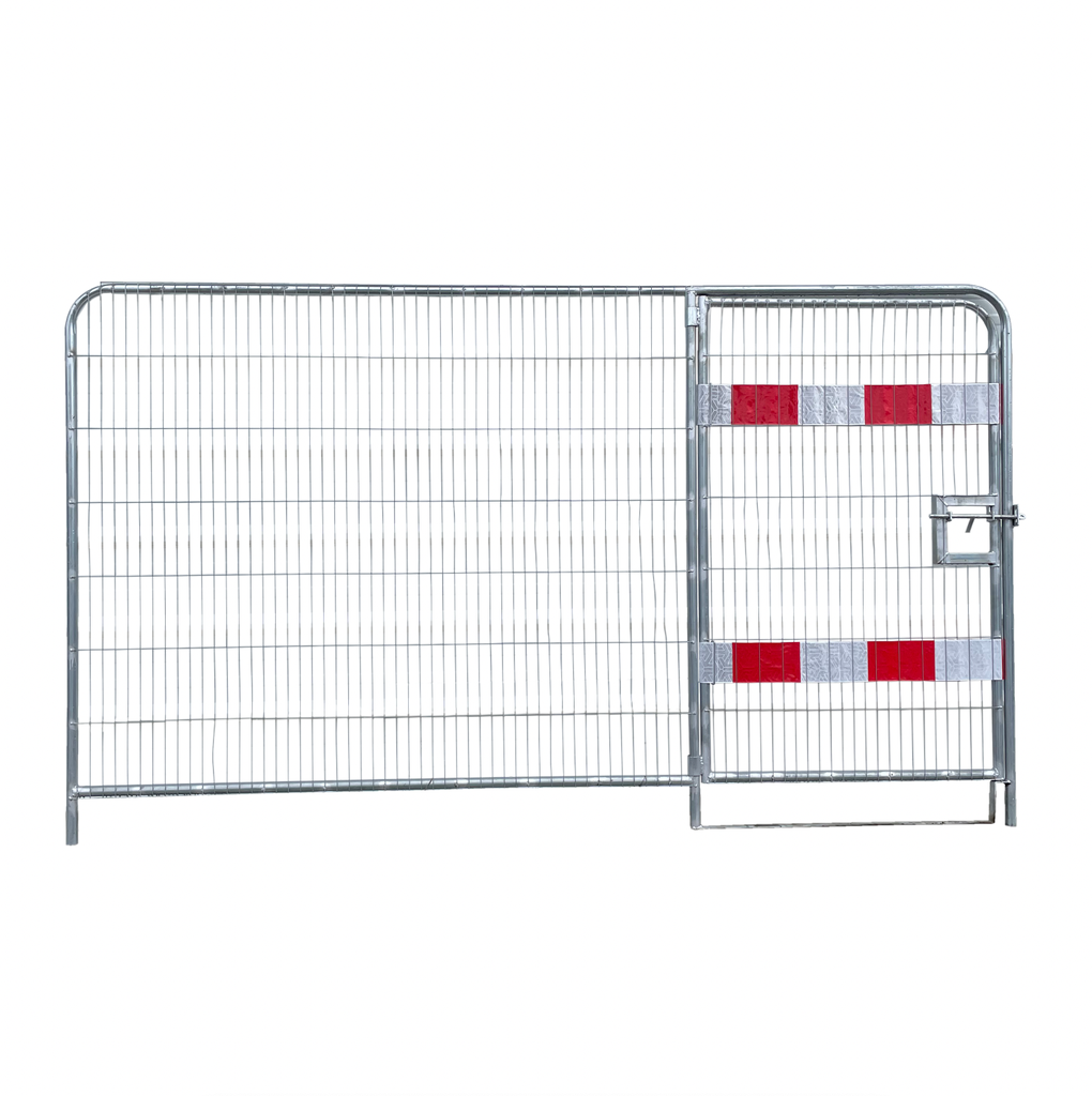 Clôture 3.5 x 2 m arrondie avec portillon grillagé intégré