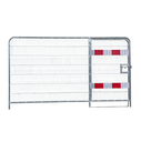 Clôture 3.5 x 2 m arrondie avec portillon grillagé intégré