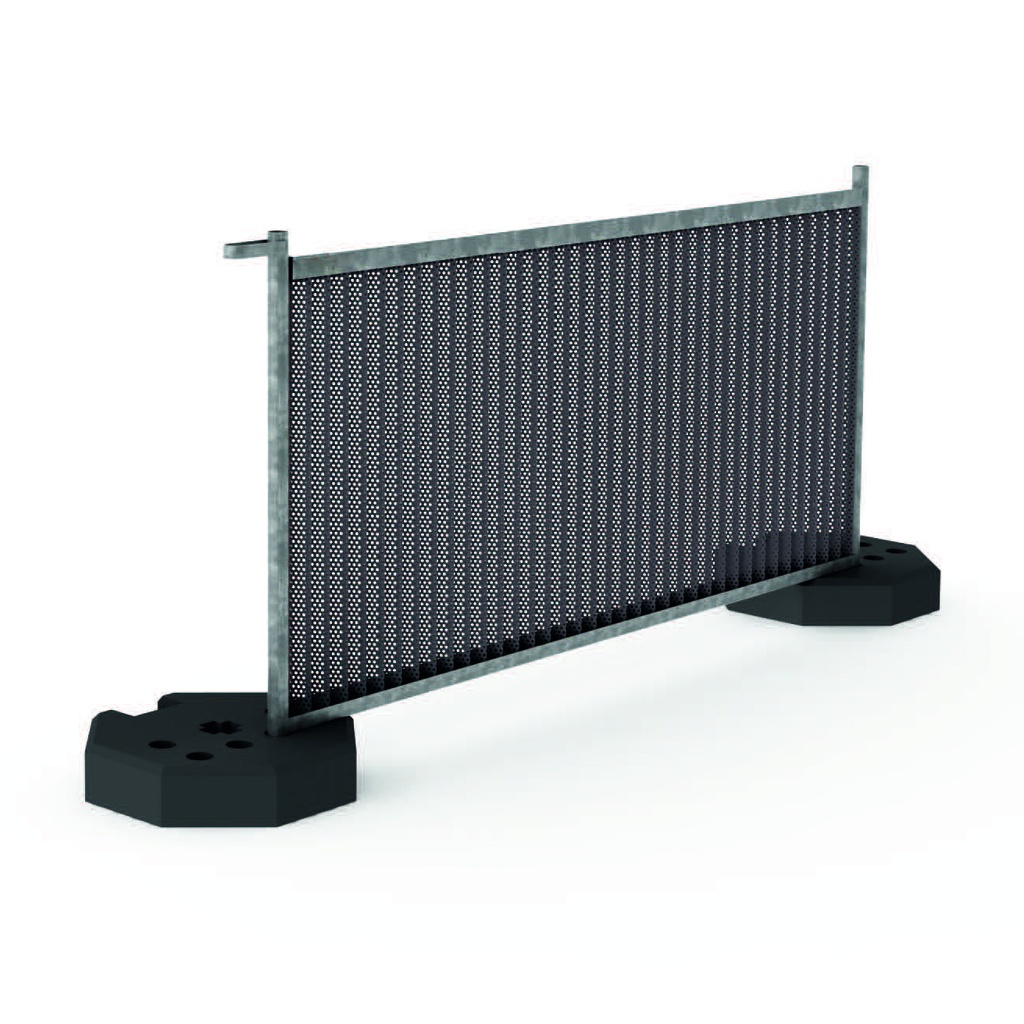 Clôture bardée mobile Ville de Paris Dim 2 x Ht 1 m