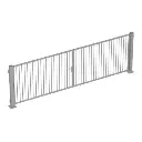 Portail barreaudé 6 x ht 2 m