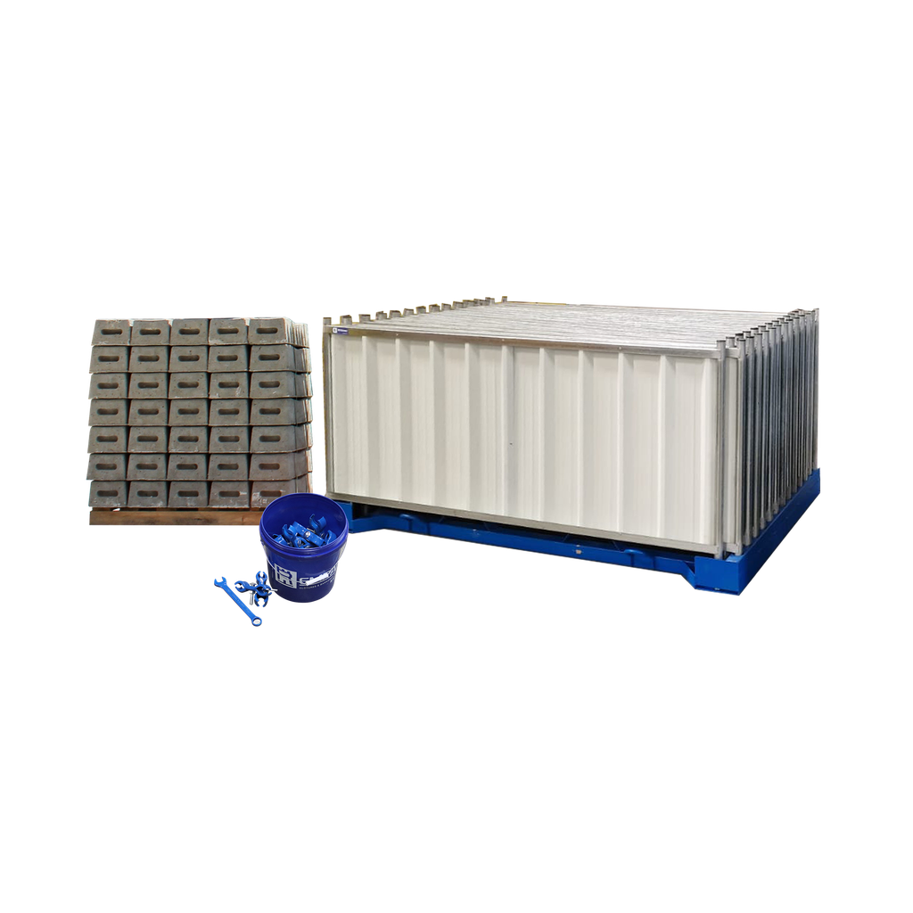 Starter Pack REMPART® - Clôtures bardées blanches H1m