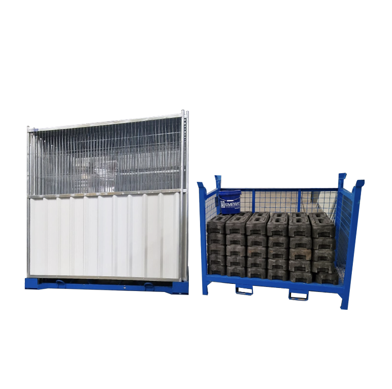 Starter Pack + REMPART® - Clôtures semi-grillagées blanches H2m