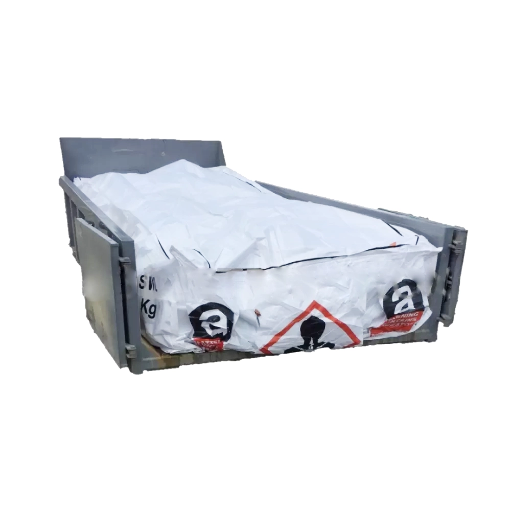 Sac pour conteneur ou benne amiante avec zip