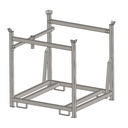 Rack de transport et stockage pour panneaux garde-corps grillagées