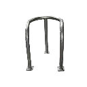 Étrier de protection galvanisé sur platine